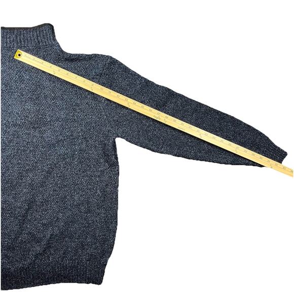 Pendleton Sweater Mens L Washable Wool Shetland Knit Laine Lavable Zip BlueGray - Picture 10 of 11